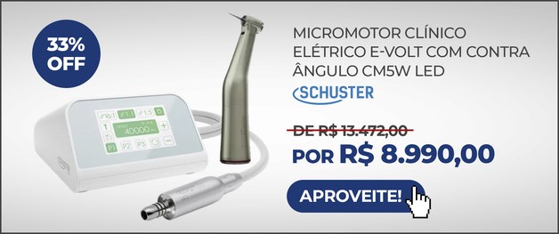 Micromotor Clínico Elétrico E-volt com Contra Ângulo CM5W Led - Schuster