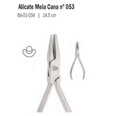 ALICATE 6B 053 MEIA CANA 14,5cm