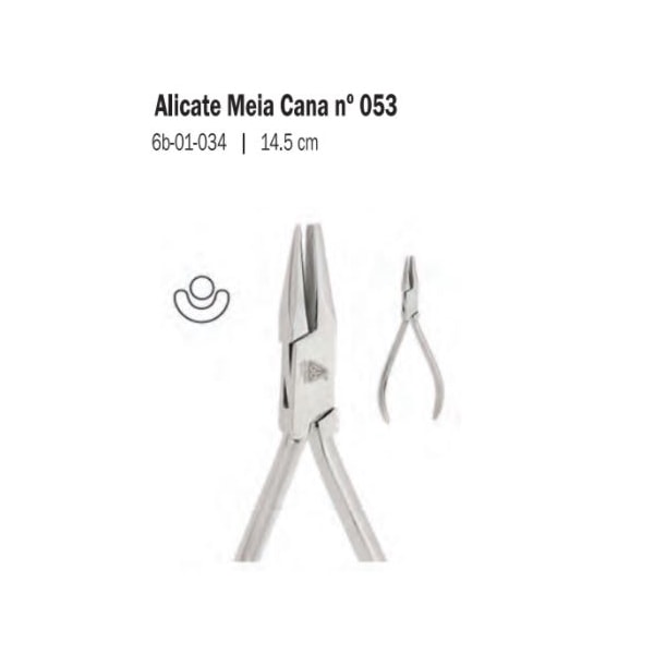 ALICATE 6B 053 MEIA CANA 14,5cm
