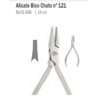 ALICATE 6B 121 BICO CHATO 14cm