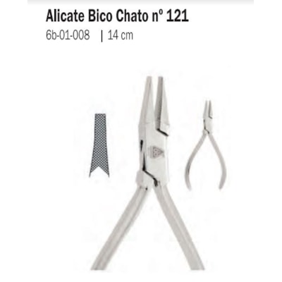 ALICATE 6B 121 BICO CHATO 14cm