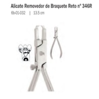 ALICATE 6B 346R REMOVEDOR BRAQUETE 13,5cm Reto