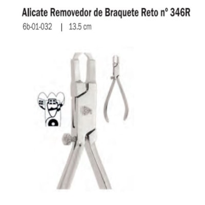 ALICATE 6B 346R REMOVEDOR BRAQUETE 13,5cm Reto