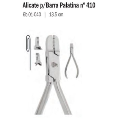 ALICATE 6B 410 BARRA PALATINA 13,5cm