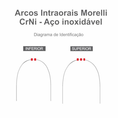 Arco de Aço CrNi Retangular Inferior 21x25 (5072005) - Morelli