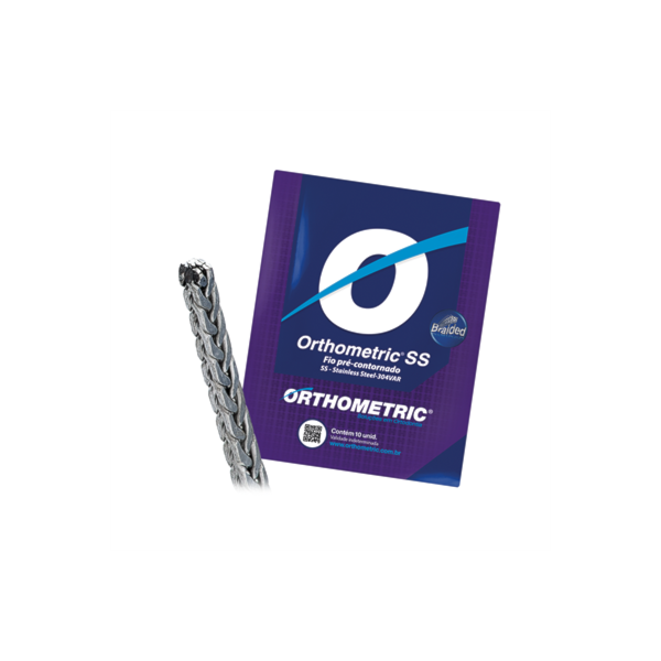 Arco de Aço SS Braid Retangular Superior - Orthometric