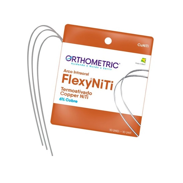 Arco Flexy NiTi Copper ALX Esthetic RP Retangular Inferior 16x22 (52481216) - Orthometric