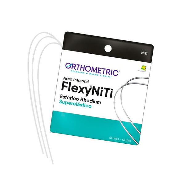 Arco Flexy Niti Esthetic Rhodium Redondo Superior - Orthometric