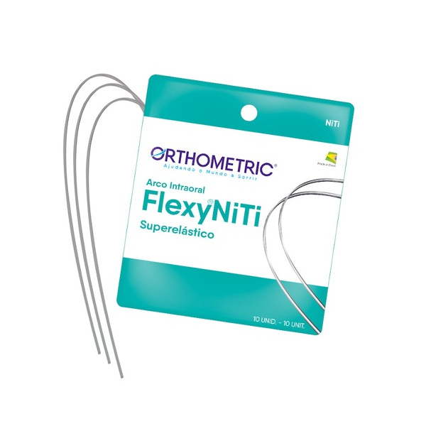 Arco Flexy NiTi Super-Elastic ALX Quadrado Inferior - Orthometric