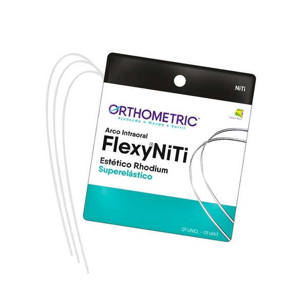 Arco Flexy NiTi Superelástico Esthetic RP Redondo Superior - Orthometric