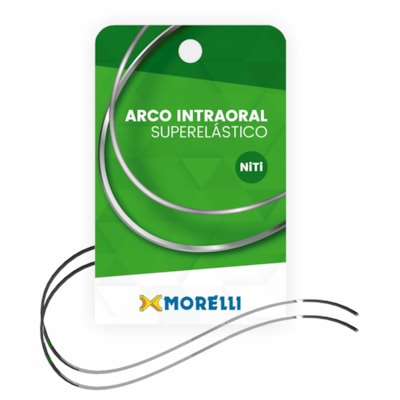 Arco Intraoral Curva Reversa-SPEE Superelástico Grande NiTi - 0,43x0,63mm(.017"x.025") - Morelli