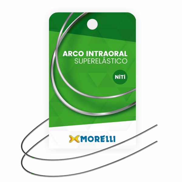 Arco Intraoral Superelástico Médio - NiTi - Ret. 0,48x0,63mm (.019"x.025") - Morelli
