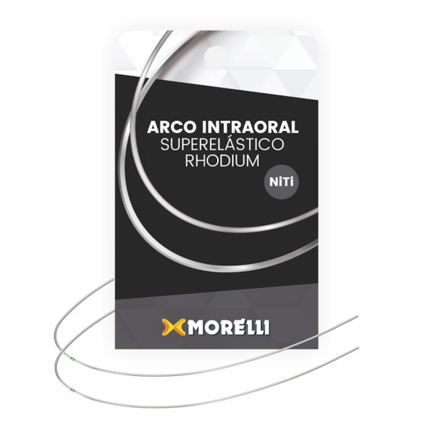 Arco Niti Estético Rhodium Superelástico Redondo M - 018 (5070138) - Morelli