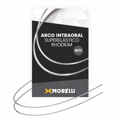 Arco Niti Estético Rhodium Superelástico Retangular M - 19x25 (5072137) - Morelli