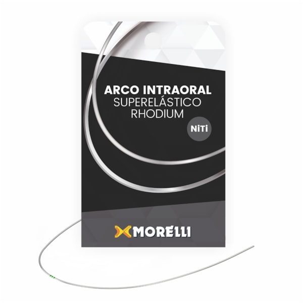 Arco Niti Estético Rhodium Superelástico Retangular M - 19x25 (5072137) - Morelli
