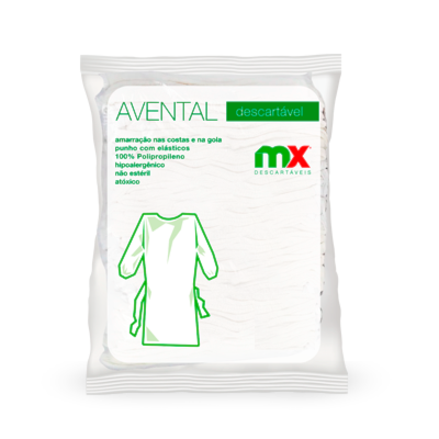 AVENTAL DESCARTAVEL  MAXIMA CV TNT C/10  (S) BRANCO 20g