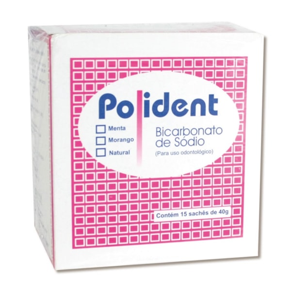 BICARBONATO POLIDENT C/15  40G MORANGO