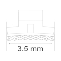 Braq C/Canal Vertical P/ Col.Slot.022"+5° - Morelli