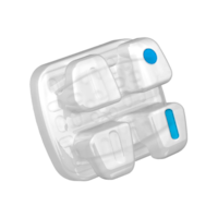Bráquete Cerâmico ICERAM MBT 022 1 Pré-Molar I/D/C/GAN - Orthometric