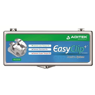 Bráquete de Aço Autoligado EasyClip+ Damon Standard 022 Kit 1 Caso - Aditek