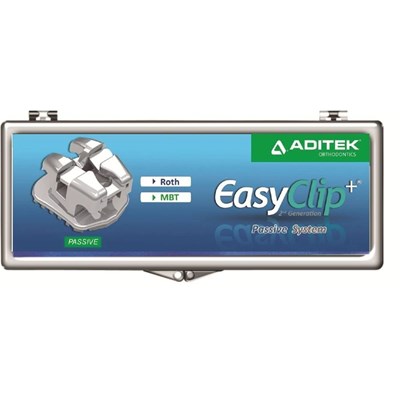 Bráquete de Aço Autoligado EasyClip+ Roth 022 Kit 1 Caso - Aditek
