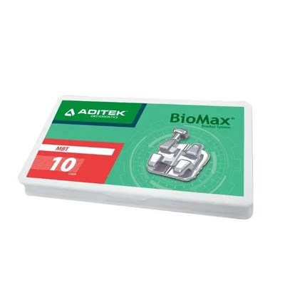 Bráquete de Aço Biomax MBT 022 Kit 10 Casos - Aditek