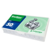 Bráquete de Aço Biomax Roth 022 Kit 50 Casos - Aditek