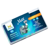Bráquete de Aço Roth Max 9° 022 Kit 10 Casos com Gancho - Morelli