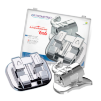 Bráquete Metálico Advanced Series Mbt 0.022" 1 Caso 6x6 - Orthometric
