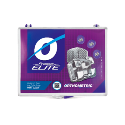 Bráquete Metálico Premium Elite MBT 1 Caso - Orthometric