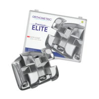 Bráquete Metálico Premium Elite Roth 10 Casos - Orthometric