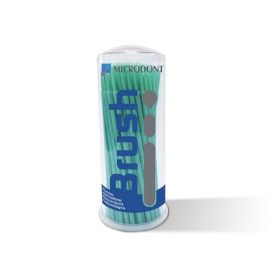 BRUSH APLICADOR MICRODONT c/ 100 REGULAR (AZUL)