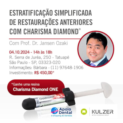 Curso Estratificação Simplificada de Restaurações Anteriores com Charisma Diamond - Kulzer