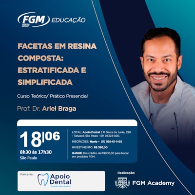 Curso Facetas em Resina Composta Estratificada e Simplificada - FGM