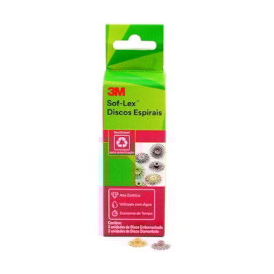 Disco Diamantado 3M para Polimento Sof-Lex Espiral - Solventum