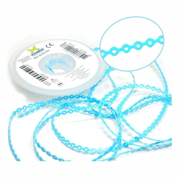 Elástico Corrente Longo 1,5m Branco (6005327) - Morelli