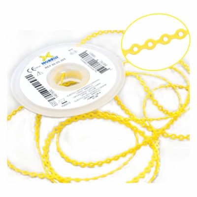 Elástico Corrente Longo Amarelo - 1,5m - Morelli