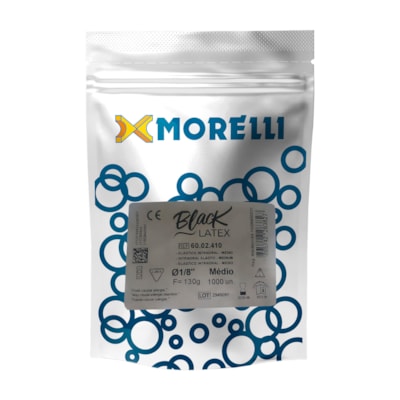 Elástico Intraoral - Antimicrobiano Black  - Morelli