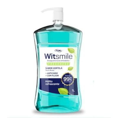 Enxaguante Bucal Witsmile Freshness 1 Litro - FGM