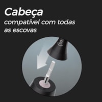 ESCOVA DENTAL ELETRICA SONIC PRO 50 BLACK PHILIPS COLGATE