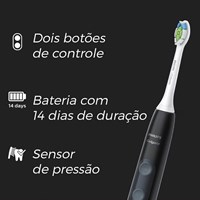 Escova Dental Elétrica SonicPro 50 Philips Bivolt Preta - Colgate