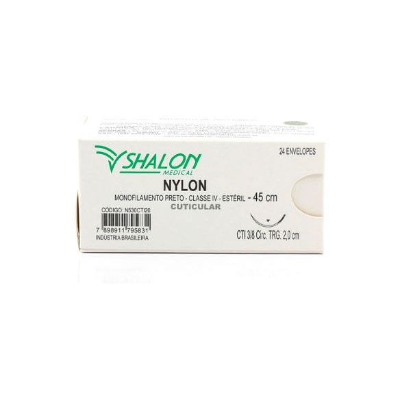 FIO DE SUTURA NYLON SHALON c/24  5-0