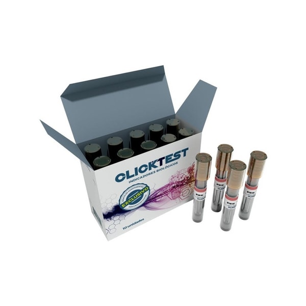 INDICADOR BIOLOGICO VAPOR COLORIMETRICO 24H CLICKTEST C/10