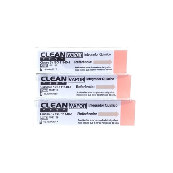 INDICADOR INTEGRADOR QUIMICO TIPO 5 CLEAN-TEST VAPOR C/25 CLASSE 5