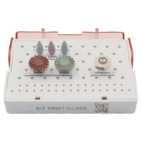 KIT AMERICAN BURRS POLIDORES ESPIRAIS DIAMANTADOS CA TWIST-GLOSS