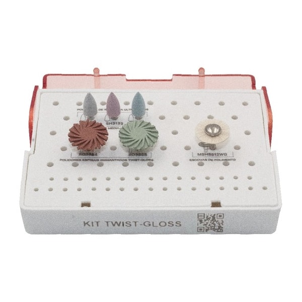 KIT AMERICAN BURRS POLIDORES ESPIRAIS DIAMANTADOS CA TWIST-GLOSS
