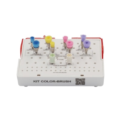 KIT AMERICAN BURRS PROFILAXIA COLOR-BRUSH (8 Esc+2 Taca)