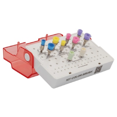 KIT AMERICAN BURRS PROFILAXIA COLOR-BRUSH (8 Esc+2 Taca)