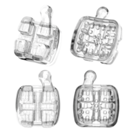 Kit Bráquete Cerâmico Iceram-P MBT 5 Casos + 1 Manequim Misto Grátis - Orthometric