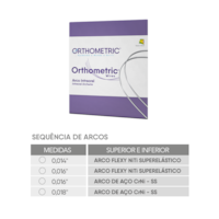Kit Braquete Metalico Capelozza System 4X2 0,022 Com 1 Caso + 4 Tubos 4 Arcos + 8 Stops - Orthometri